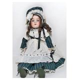 Kestner Bisque Doll, Leather Body