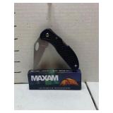 NEW - Maxam Knife with belt Clip - Blade is appro