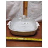 LARGE CORNINGWARE DISH WITH LID NO CHIPS