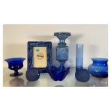 Decorative Blue Glass Collection