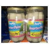 2-JARS OF HEARTS OF PALM