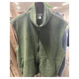 Columbia green fleece vest XL