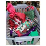 Basket Of Christmas Trinkets