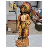 Cherokee Indian Wood Sculpture