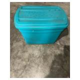 TEAL TOTE AND LID