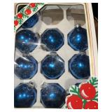 BLUE CHRISTMAS TREE ORNAMENTS