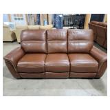 Cheers - Brown Leather Power Reclining Sofa W/USB