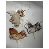 3pc angel kitten ornaments