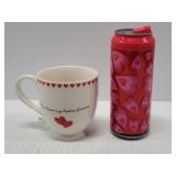 Two Valentines Beverage Cups