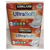 2 pack of Kirkland softener sheets