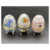 3pc egg trinket boxes