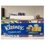 10 Flat boxes of Kleenex