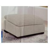 Thomasville - Grey Fabric Ottoman (In Box)