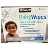 Box of Kirkland baby wipes