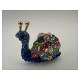 QVC MULTI COLORED SNAIL RING SIZE 6