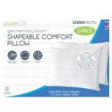 2pk QN Pure Lux gel memory foam pillows