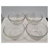 4 PC Glass Bowls Set