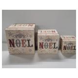 Noel (3) Nesting Gift Boxes