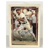 Autographed Wade Boggs baseball card