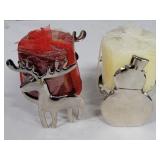 Reindeer / Snowman Candle Holder Set