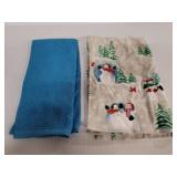 Two Xmas Hand Towels