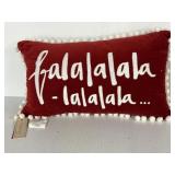 red Christmas pillow