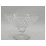 Vintage Crystal Footed Pedestal Bowl