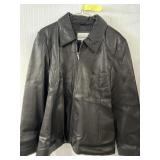 Worthington black leather jacket L