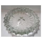 Pressed Glass Large Tobacco Tray