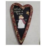 (18" x 9") Wish Upon A Star Heart Decor