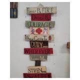 (44" x 17") Fueled By Fire Quote Sign