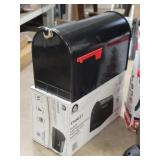 Architectural - Black Steel Mailbox (W/Box)