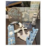 9pc beach themed decor