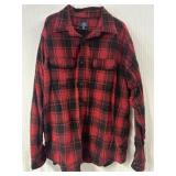 Red button up flannel szXL