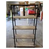 5 Tier Modern Metal / Wood Shelf