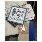 Beach wall decor (8 signs)