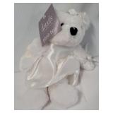 Details - White Plush Bear