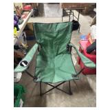 Green camp chair