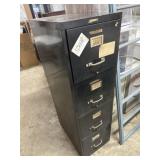 4 drawer black file cabinet