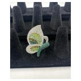 BUTTERFLY RING SIZE 6