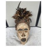 Wood Carved African Tribal Mask