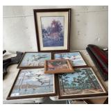 Framed Duck and Deer Prints