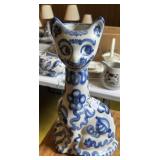 Mary Hadley Pottery Cat Vase