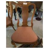6- Vintage French Walnut Side Chairs