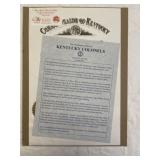 Commonwealth of Kentucky Certificate Ernie Fletche