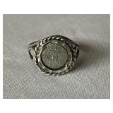 Sterling Silver coin Ring