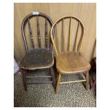 2- Plank Bottom Chairs