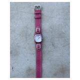 Talbots Watch with Pink Leather Band