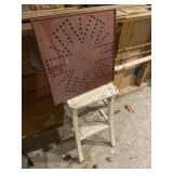 Chinese Checker Board and Vintage Stool