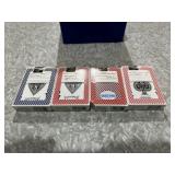 4 Used Decks of Playing Cards